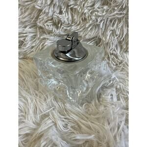 Vintage Table Top Cigarette Cigar Lighter Dimple‎ Lead Crystal No Chips Untested